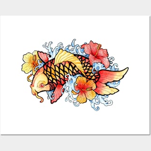 Koi Posters and Art